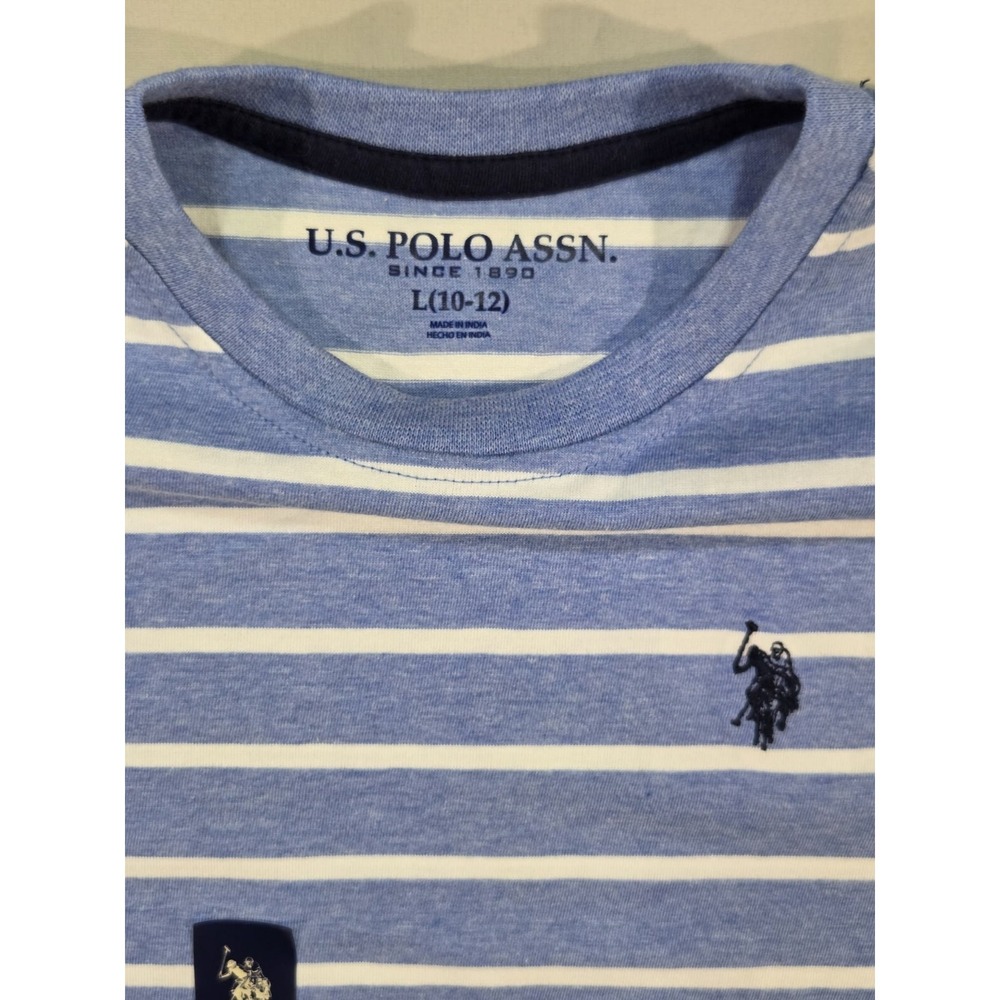 U.S. Polo Assn. Boys Crew Neck Short Sleeve T-Shirt NEW SIZE 10/12 LARGE - Picture 6 of 9